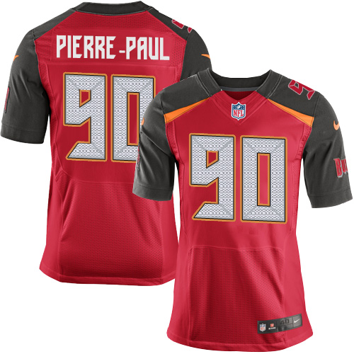 Nike Buccaneers #90 Jason Pierre-Paul Red Team Color Men's Stitched NFL New Elite Jersey